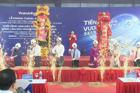 Khởi công dự án Khu sản xuất, chế biến nông lâm sản tập trung tại thôn 2